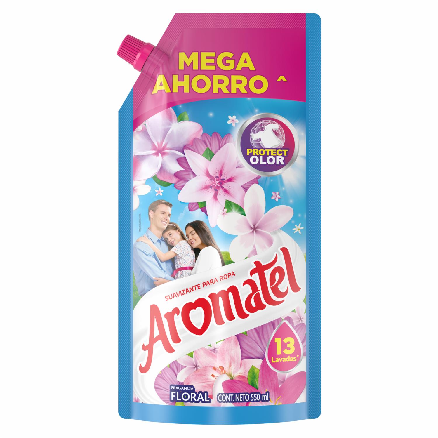 Suavizante Para Ropa Fragancia Floral AROMATEL 550 Ml