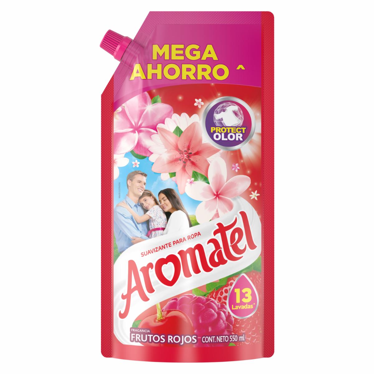 Suavizante Para Ropa Fragancia A Frutos Rojos AROMATEL 550 Ml