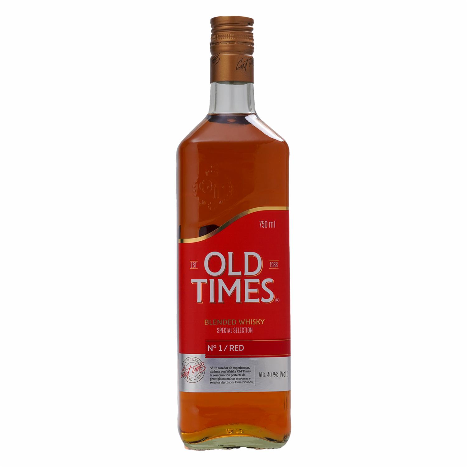 Whisky Rojo Old Times Botella