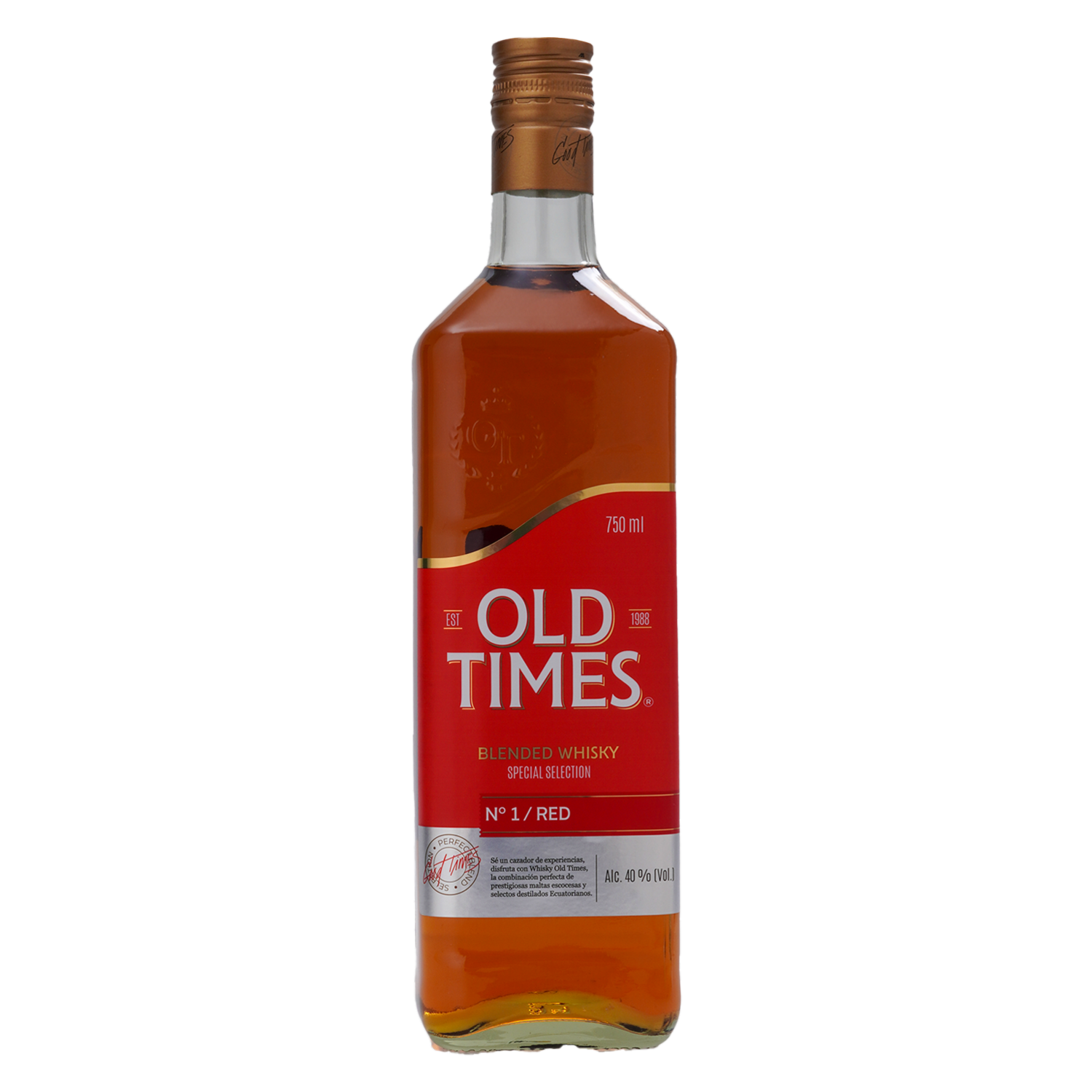 Whisky Rojo OLD TIMES Botella