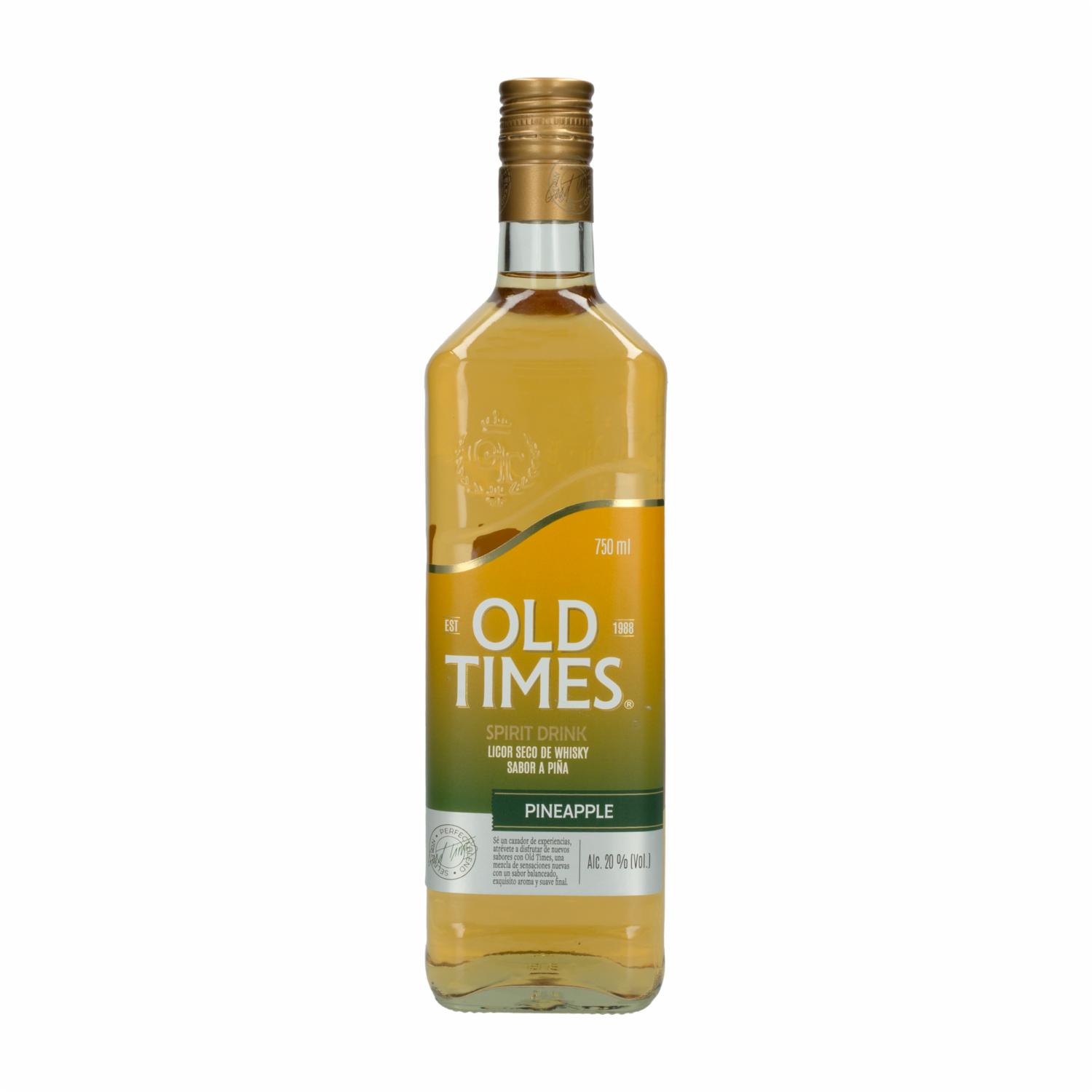 Licor De Whisky Sabor A Piña Old Times 750 Ml