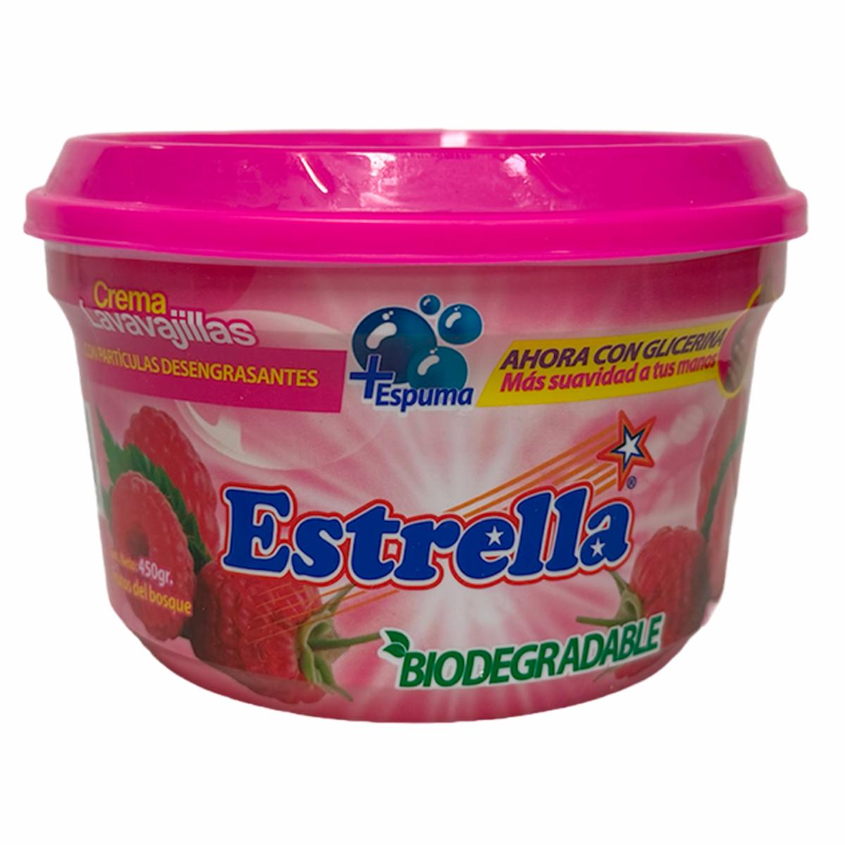 Lavavajillas En Crema Aroma Frutos Del Bosque ESTRELLA 450 G