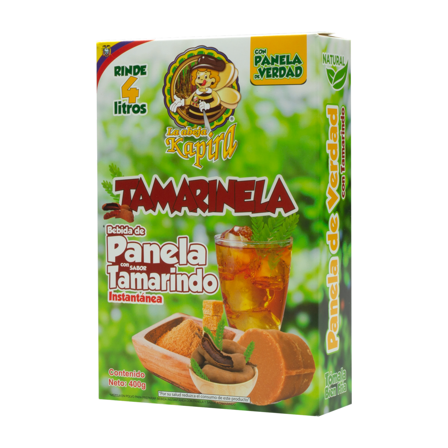 Bebida De Panela Con Sabor A Tamarindo KAPIRA 400 G