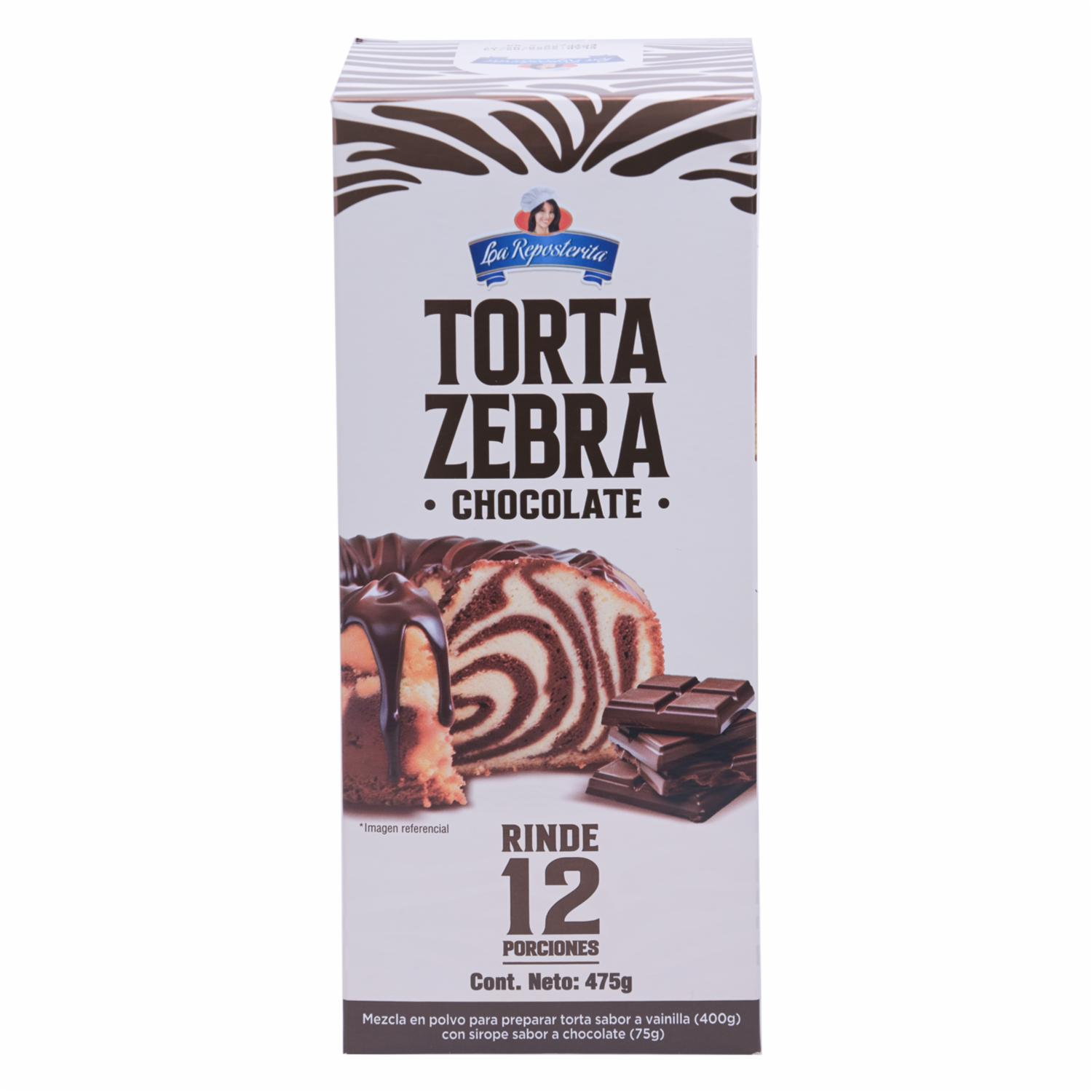 Torta Zebra De Chocolate Premezcla LA RESPOSTERITA 475 G