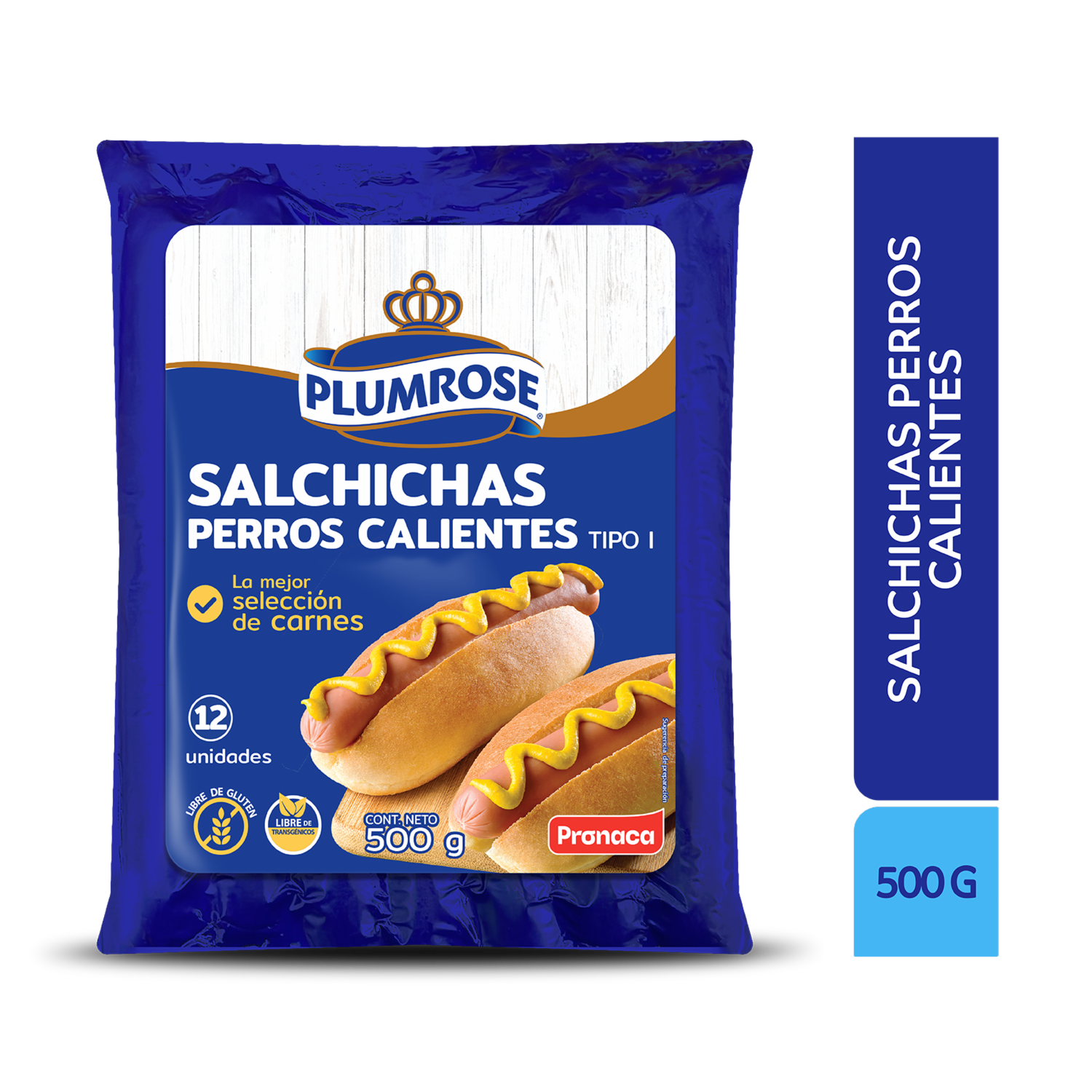 Salchichas Para Hot Dog PLUMROSE 500 G