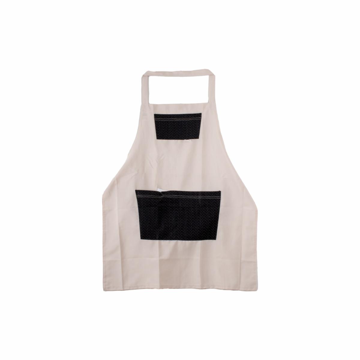 Delantal Con Bolsillos Tono Beige KARRY`S M