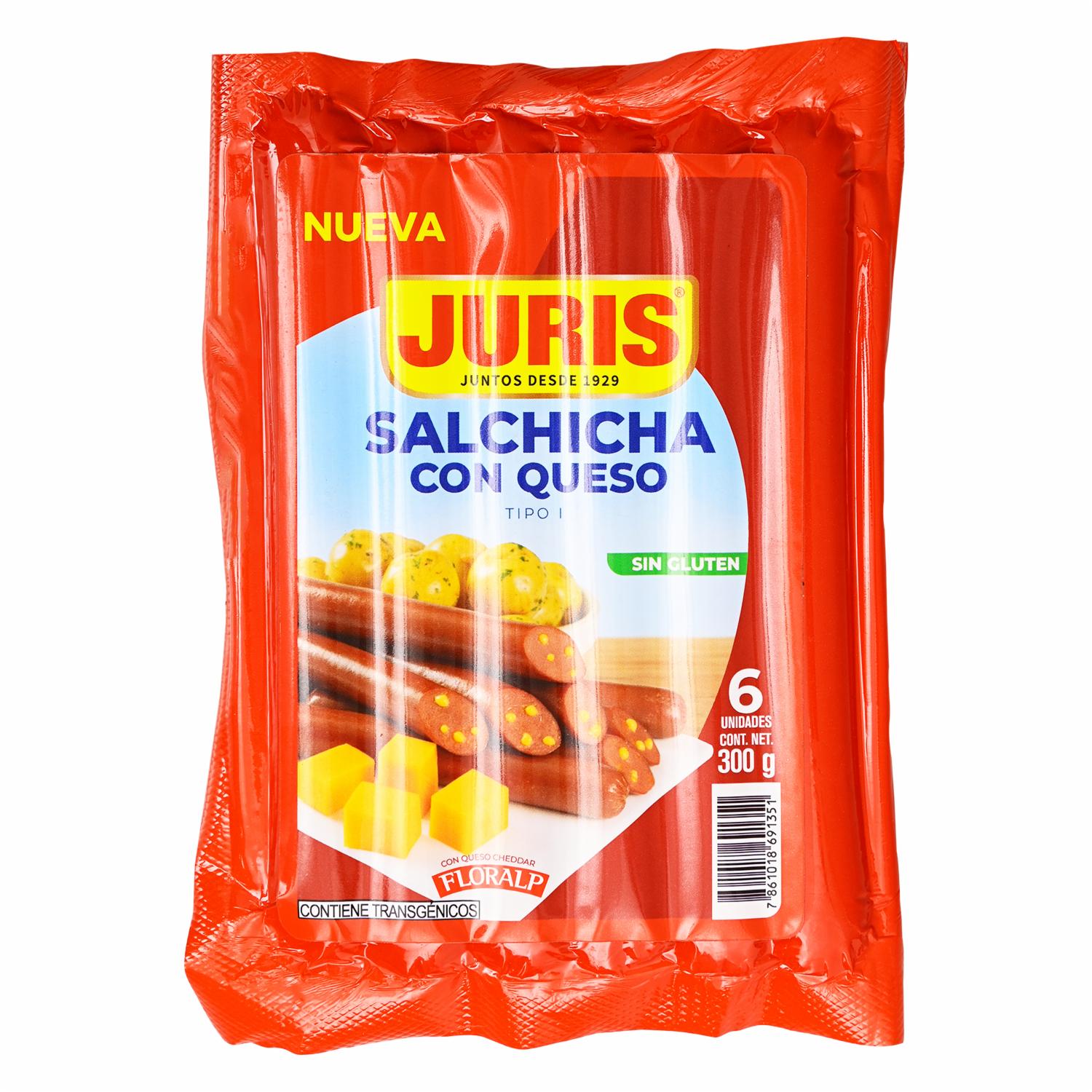 Salchicha Con QuesoTipo 1 JURIS 300 G