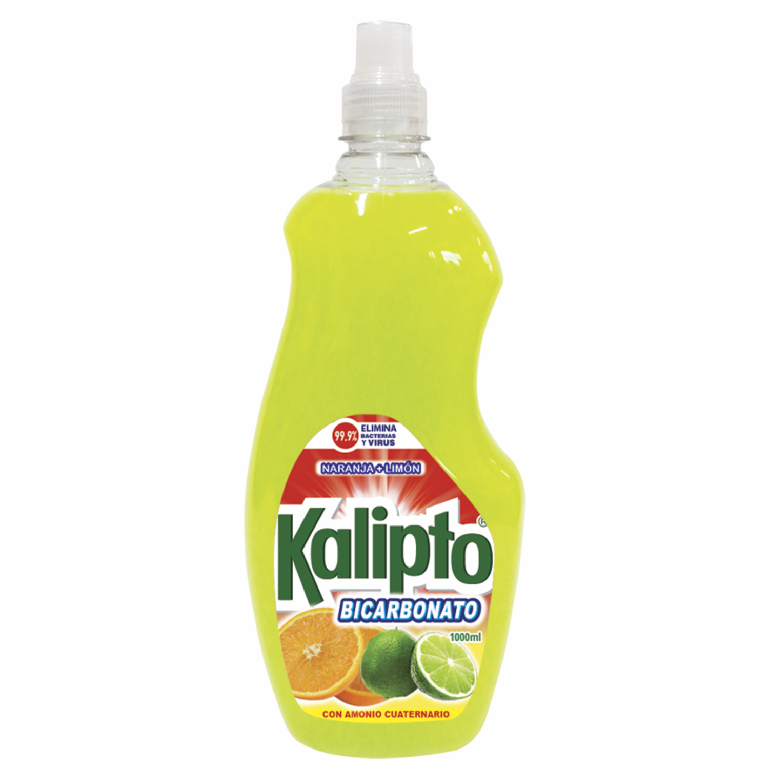 Desinfectante Con Amonio Cuaternario Y Bicarbonato Aroma Naranja + Limón KALIPTO 1000 Ml
