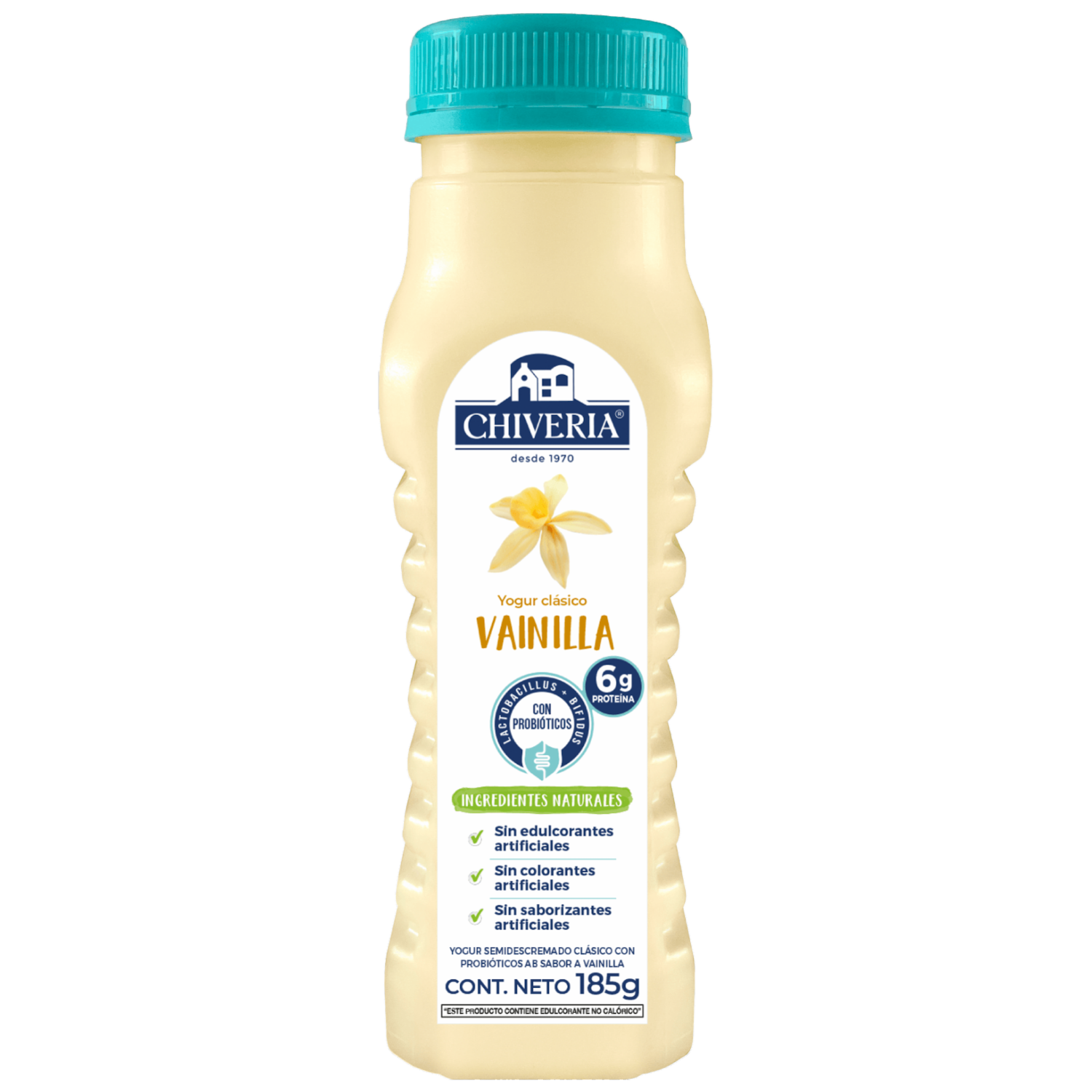 Yogurt Semidescremado Con Sabor A Vainilla CHIVERIA 185 G