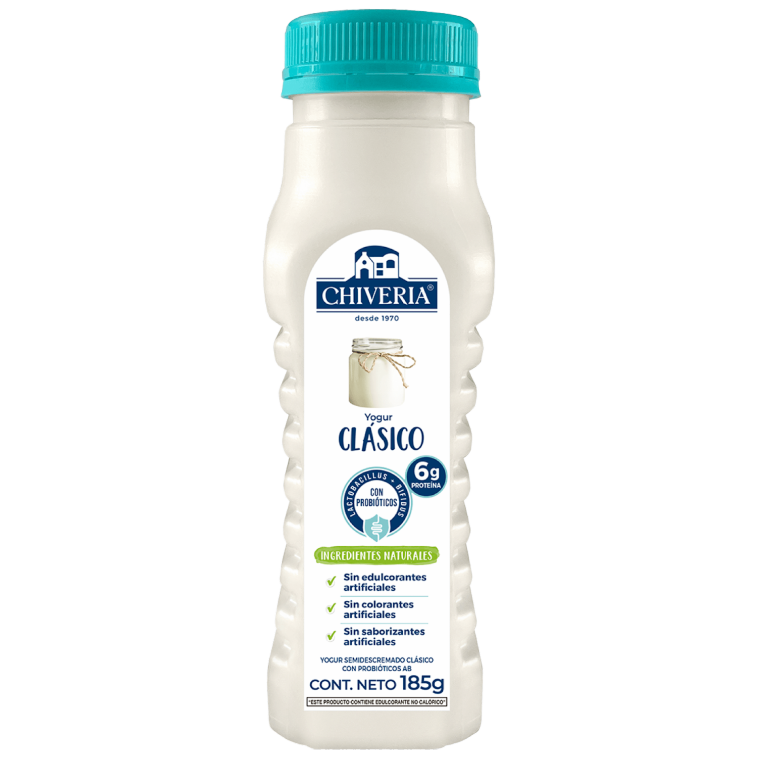 Yogurt Semidescremado Sabor Clásico CHIVERIA 185 G