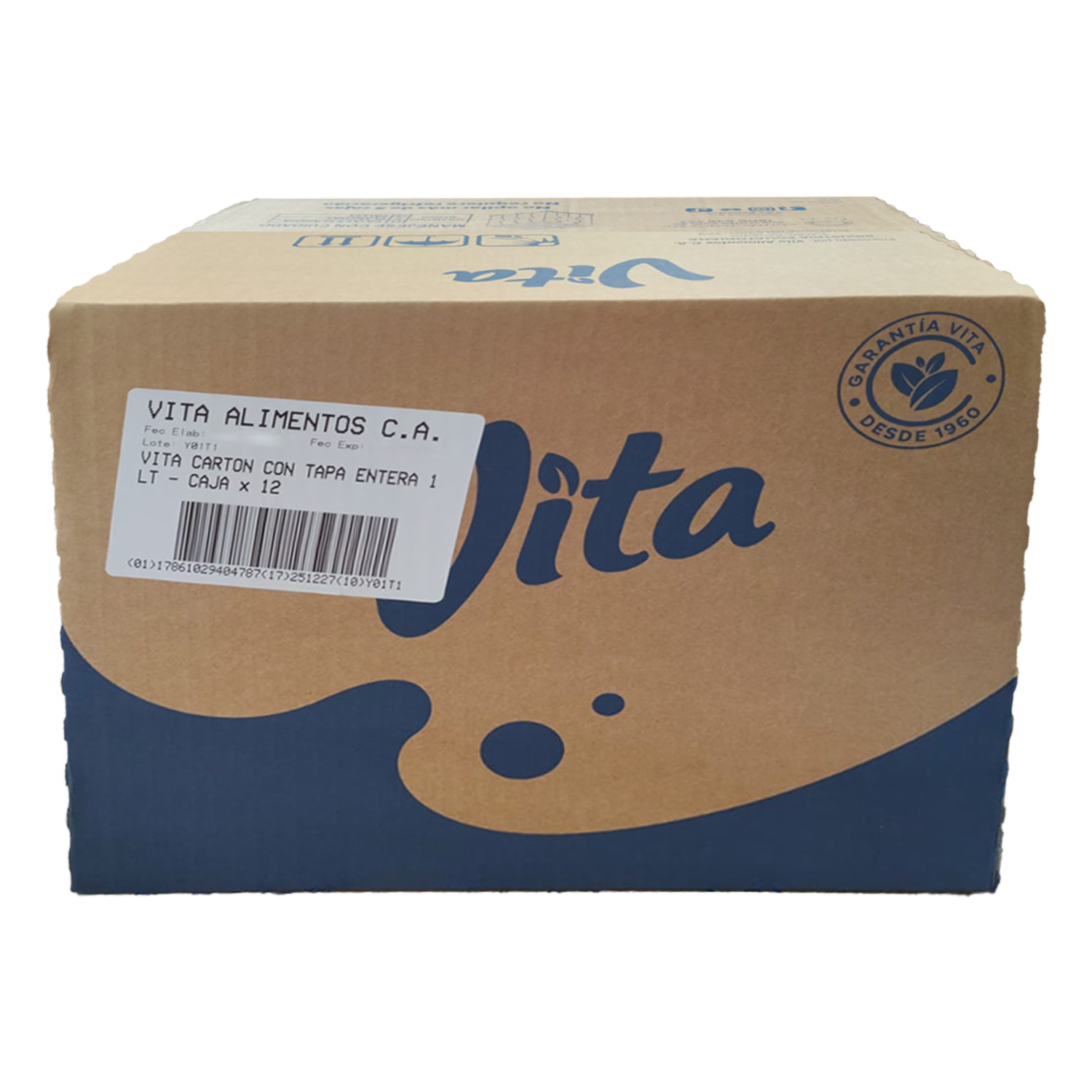 Leche Entera Larga Vida VITA 12 Uds X 1000 Ml