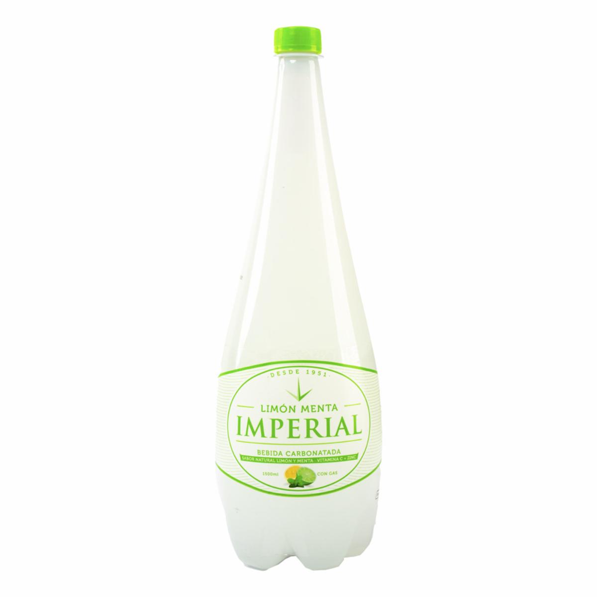 Agua Mineral Limón Menta IMPERIAL Botella