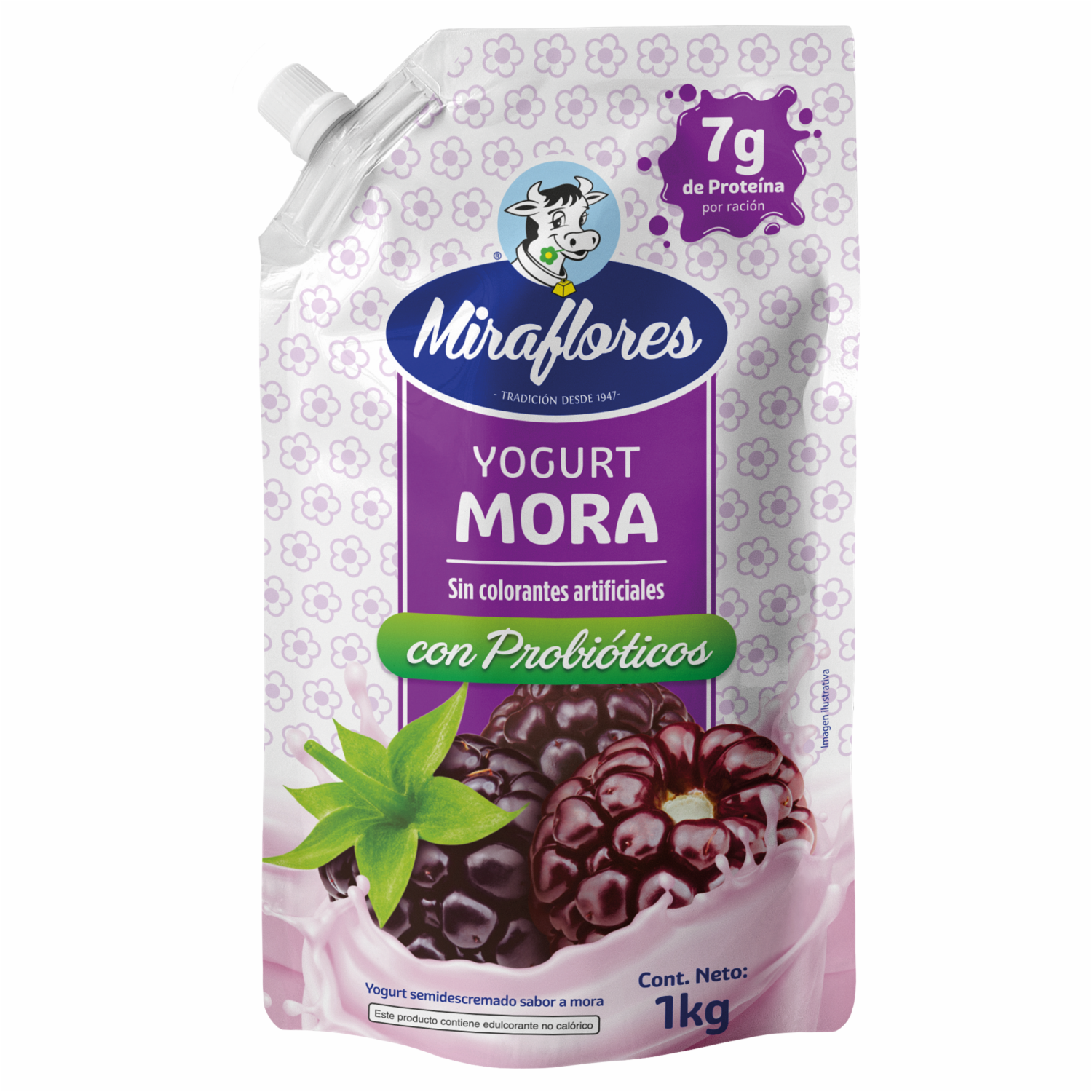 Yogurt Bebible De Mora Textura Ligera MIRAFLORES Doypack 1 Kg