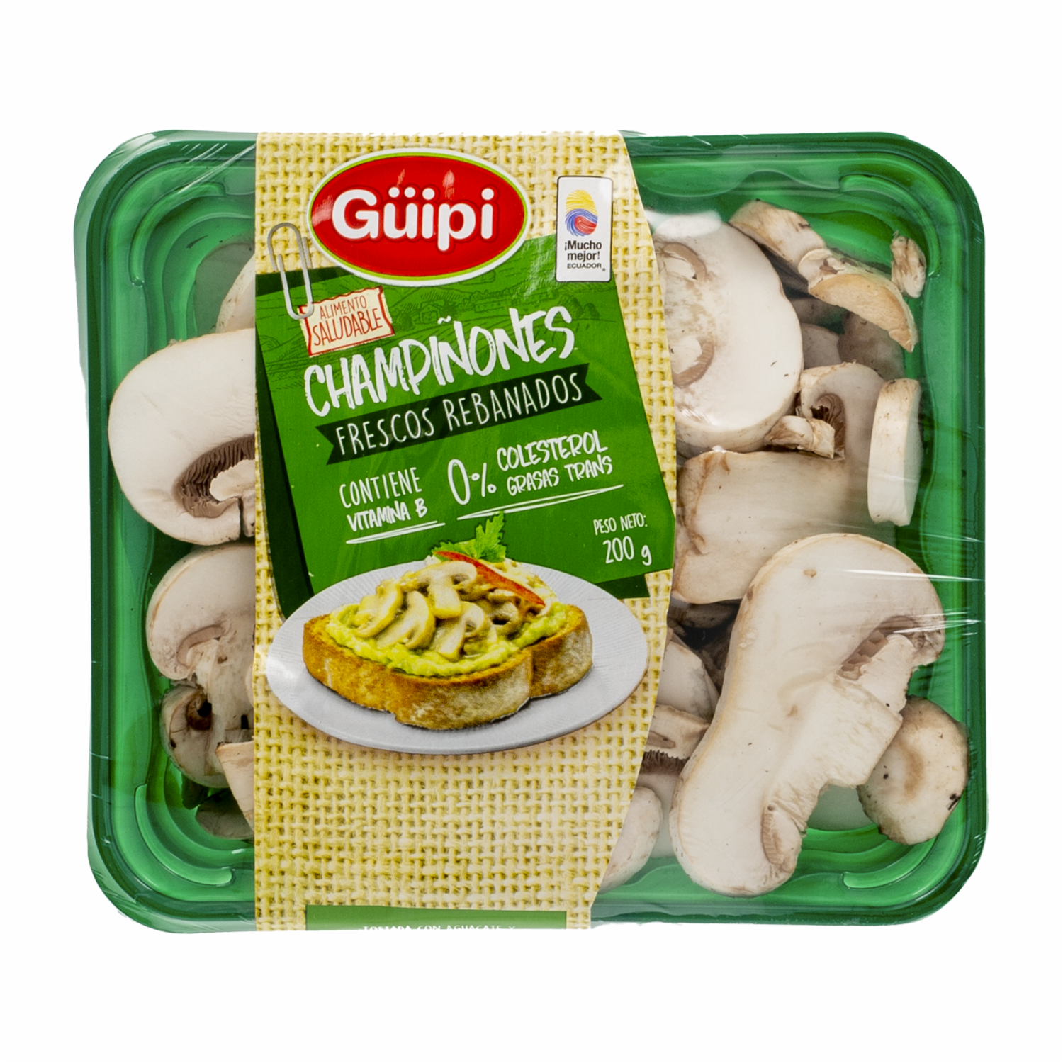 Champiñónes Rebanados En Bandeja GÜIPI 200 G