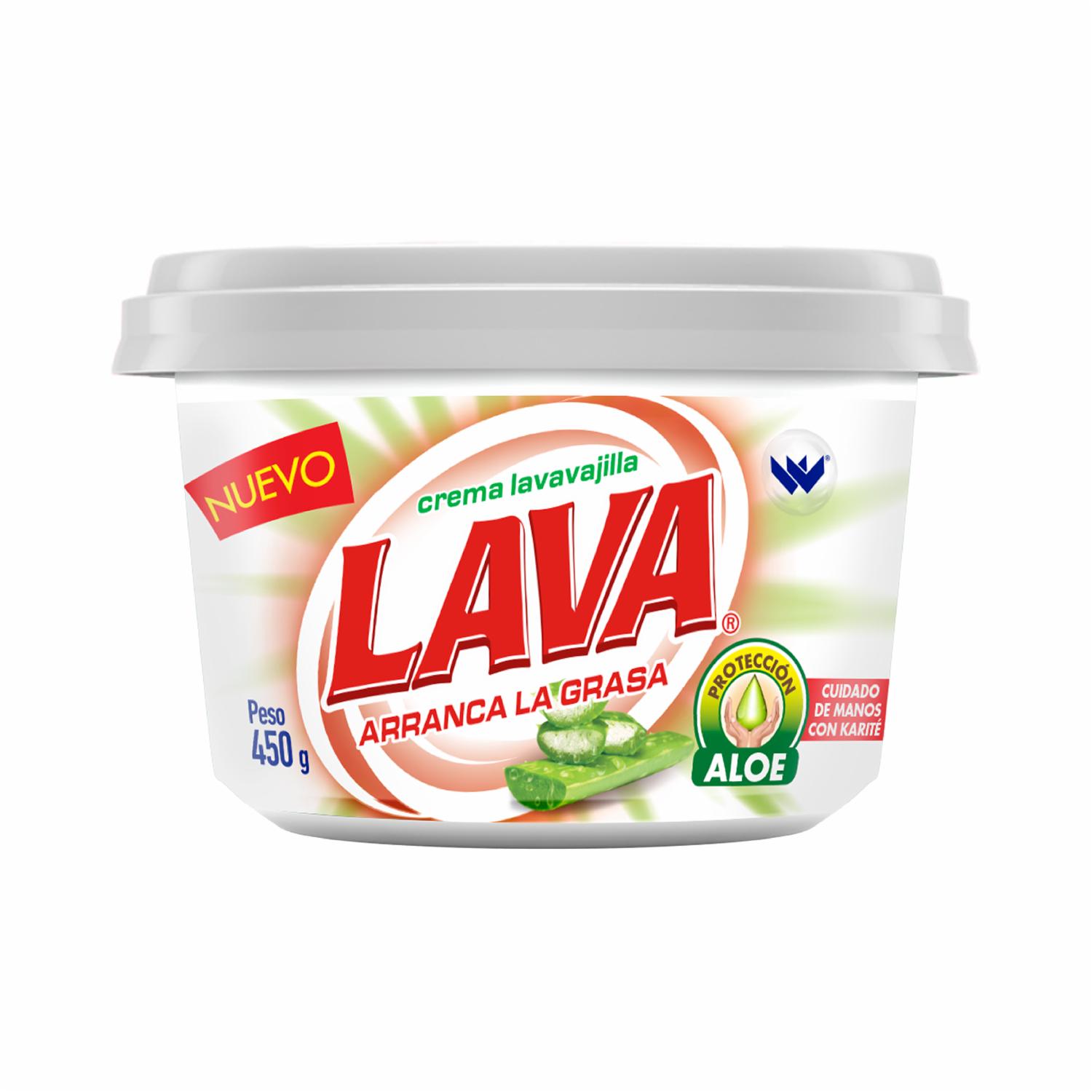 Lavavajilla En Crema Con Aloe Vera LAVA 450 G