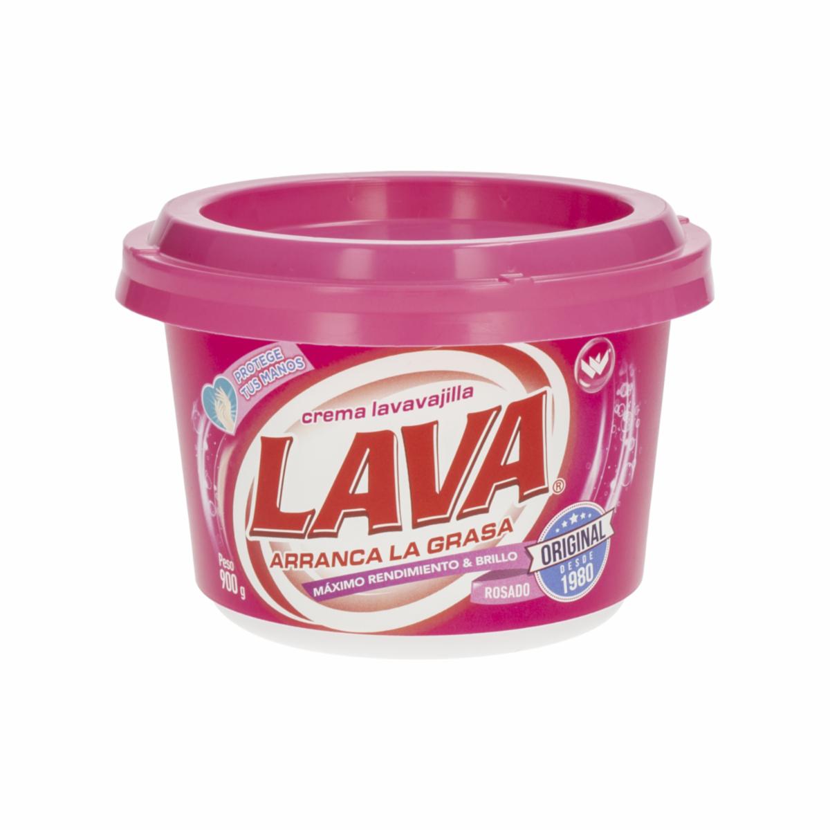 Lavavajilla En Crema Rosado LAVA 900 G