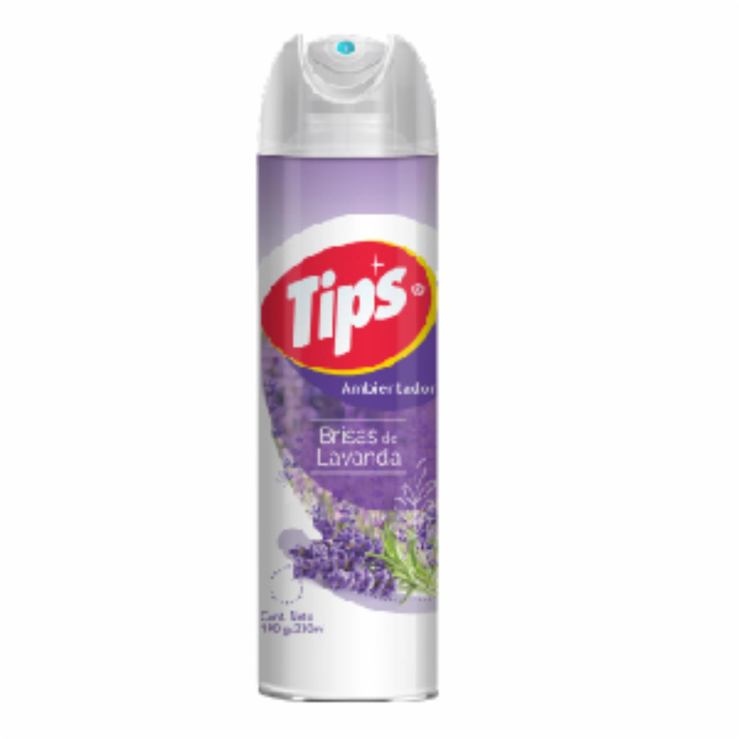 Ambientador En Spray Fragancia Brisas De Lavanda TIPS 230 Ml