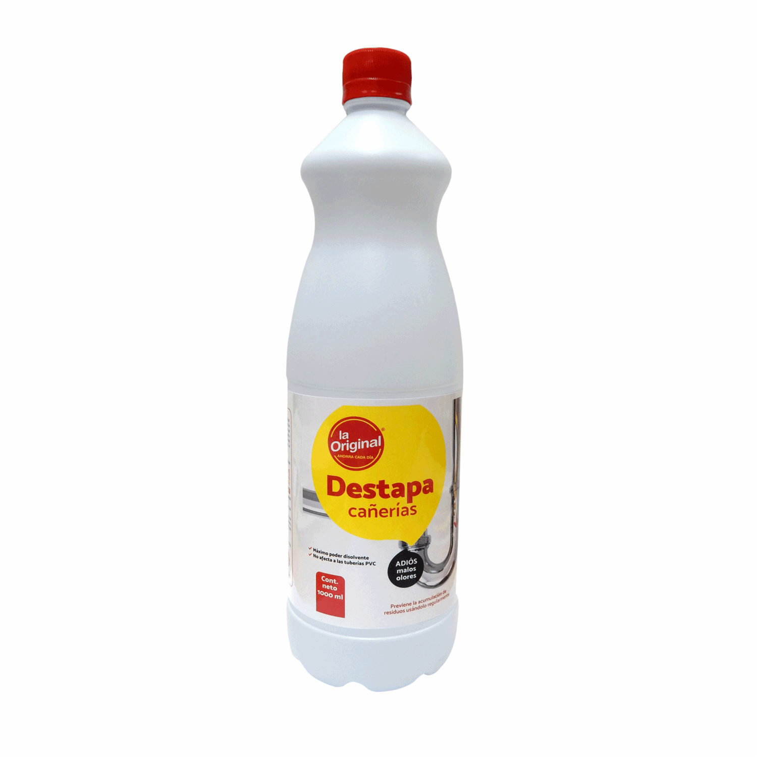 Destapador De Cañerías Máximo Poder Disolvente LA ORIGINAL 1 L