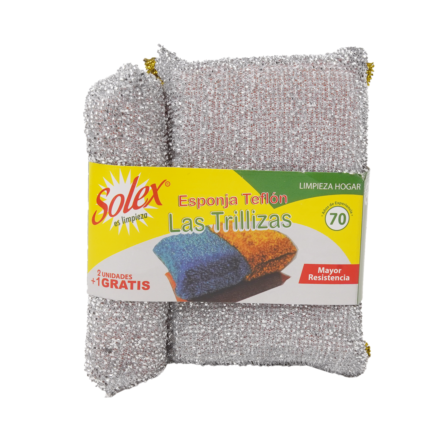 Esponja Teflón Las Trillizas SOLEX X 2 Uds
