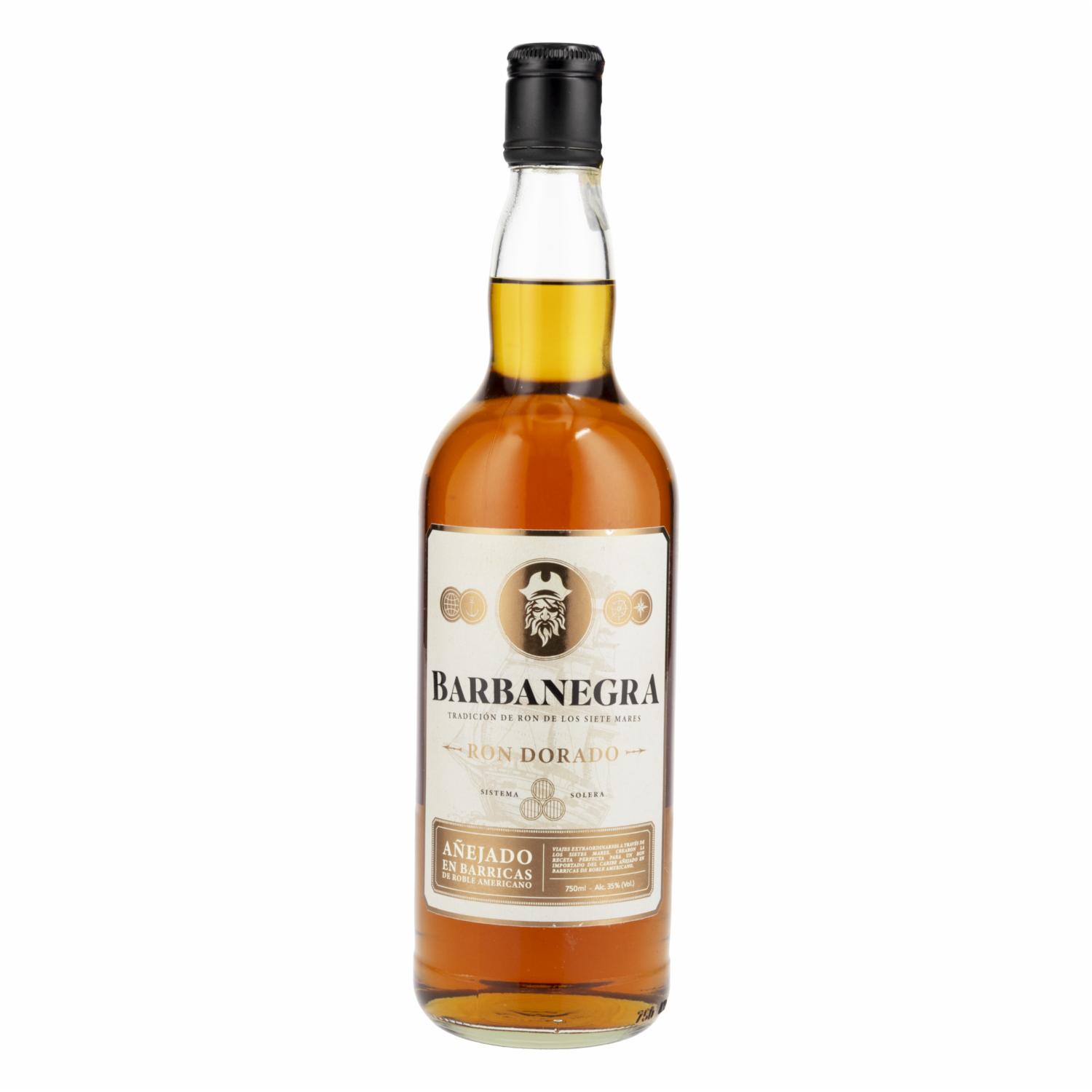Ron Dorado BARBA NEGRA 750 Ml