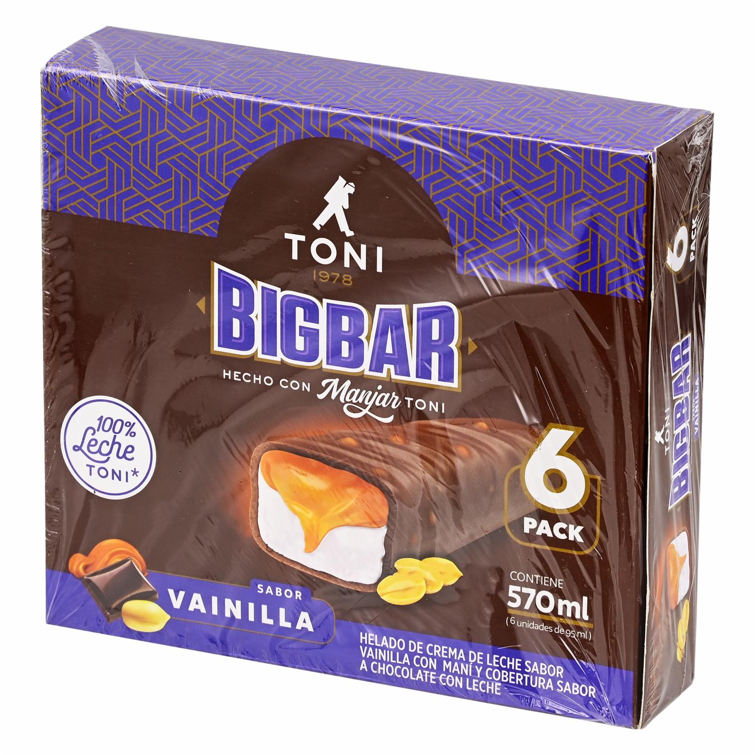 Helado Bigdar TOPSY 6 x 95 Ml