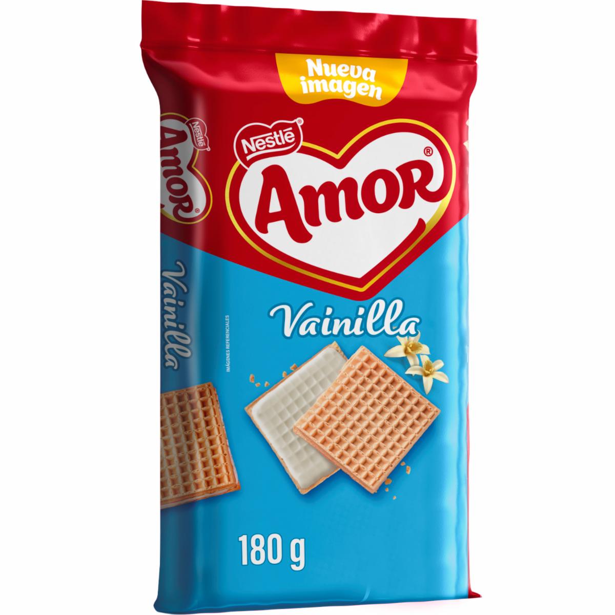 Galletas Waffer Vainilla AMOR 180 G