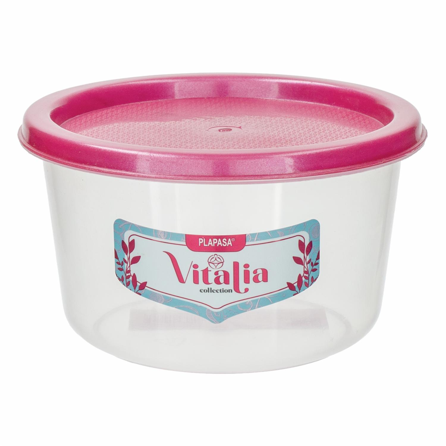 Repostero Discoware N3 Con Tapa Burdeos Perlado Vitalia PLAPASA 0.74 Litros