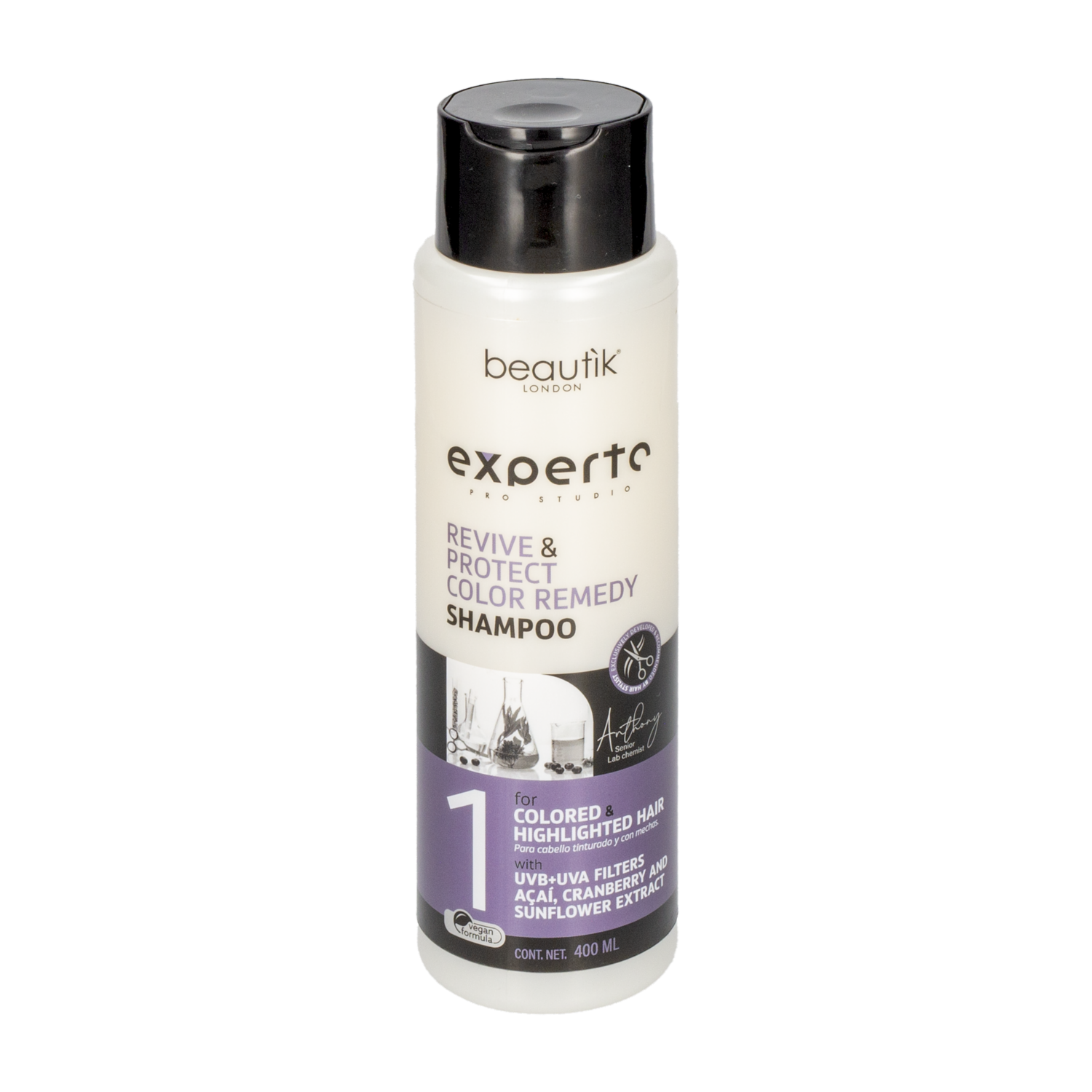 Shampoo De Cabello Revive Y Protección Color BEAUTÌK LONDON 400 Ml