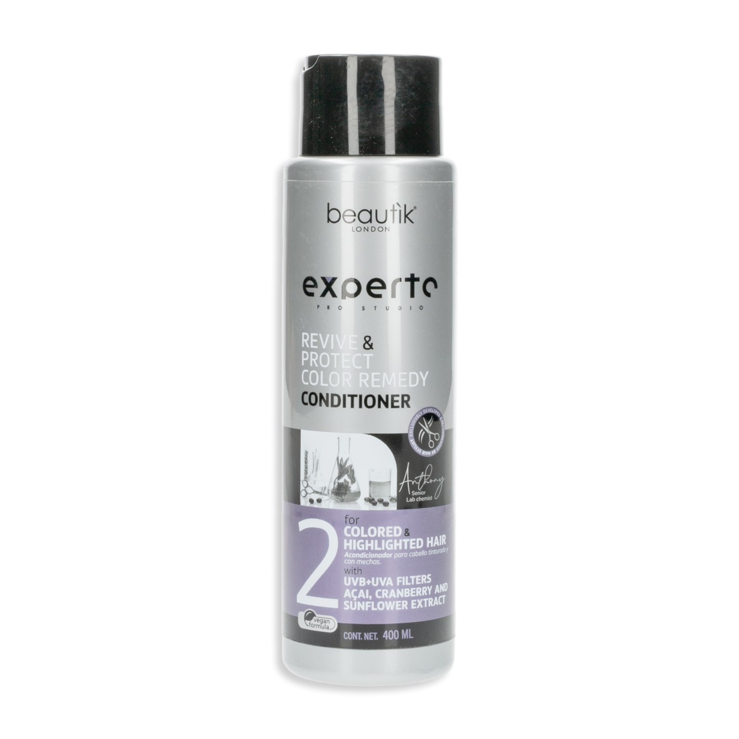 Acondicionador De Cabello ReviveAnd Protect Color BEAUTÌK LONDON 400 Ml