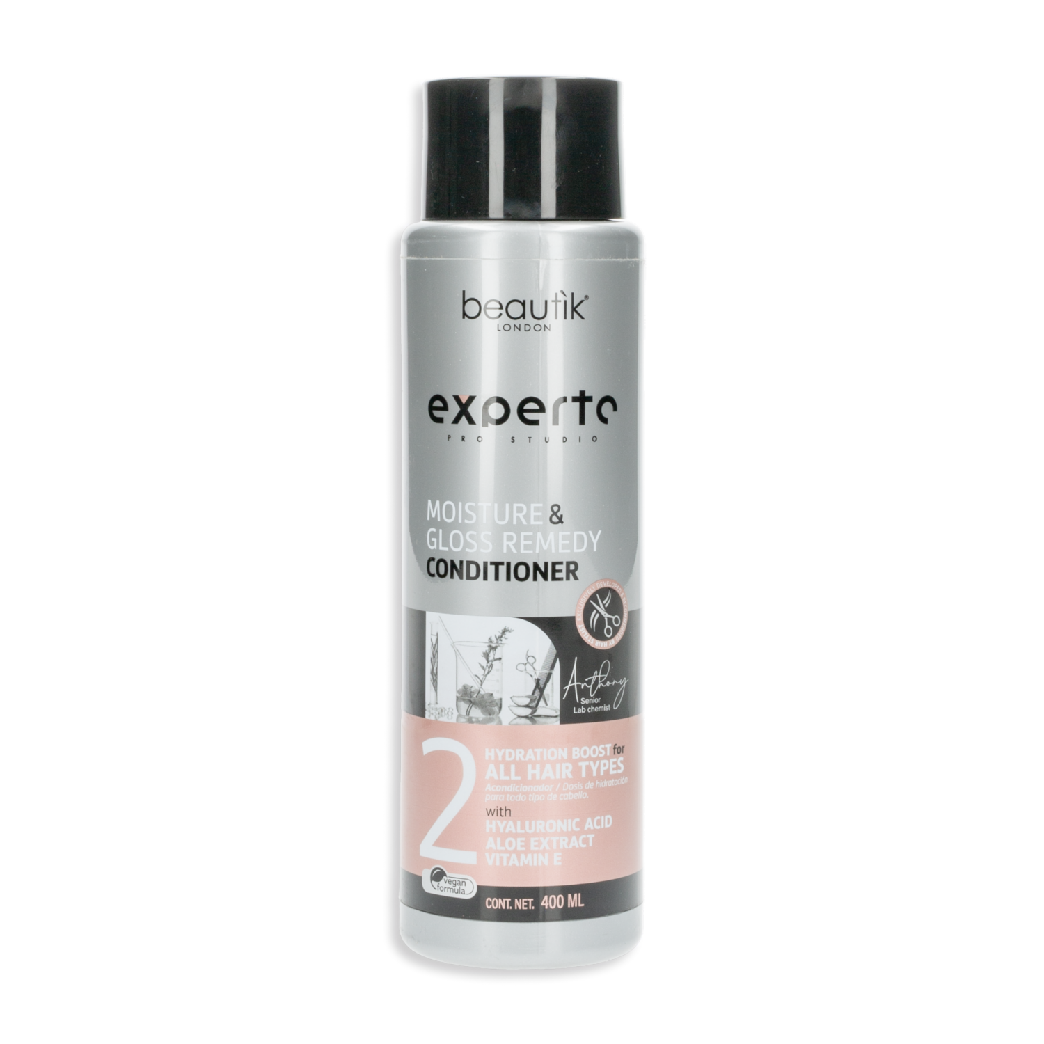 Acondicionador De Cabello Moisture Y Gloss BEAUTÌK LONDON 400 Ml