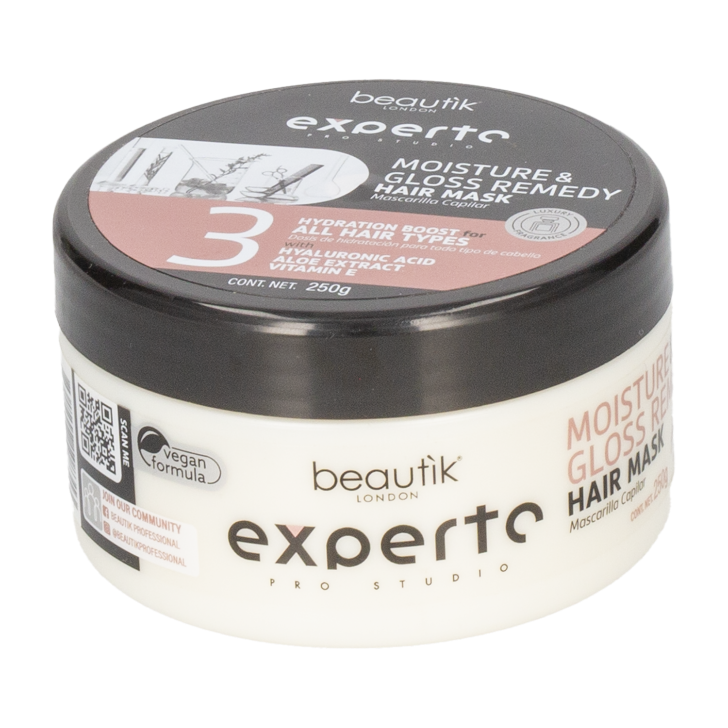 Mascara Capilar Moisture Gloss BEAUTÌK LONDON 250 G