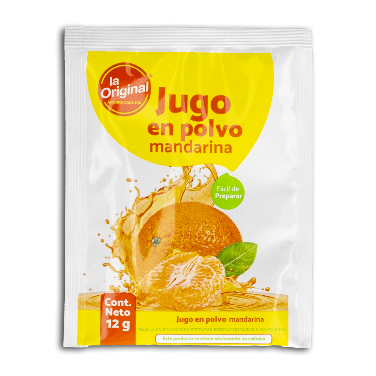 Jugo En Polvo Sabor A Mandarina LA ORIGINAL 12 G