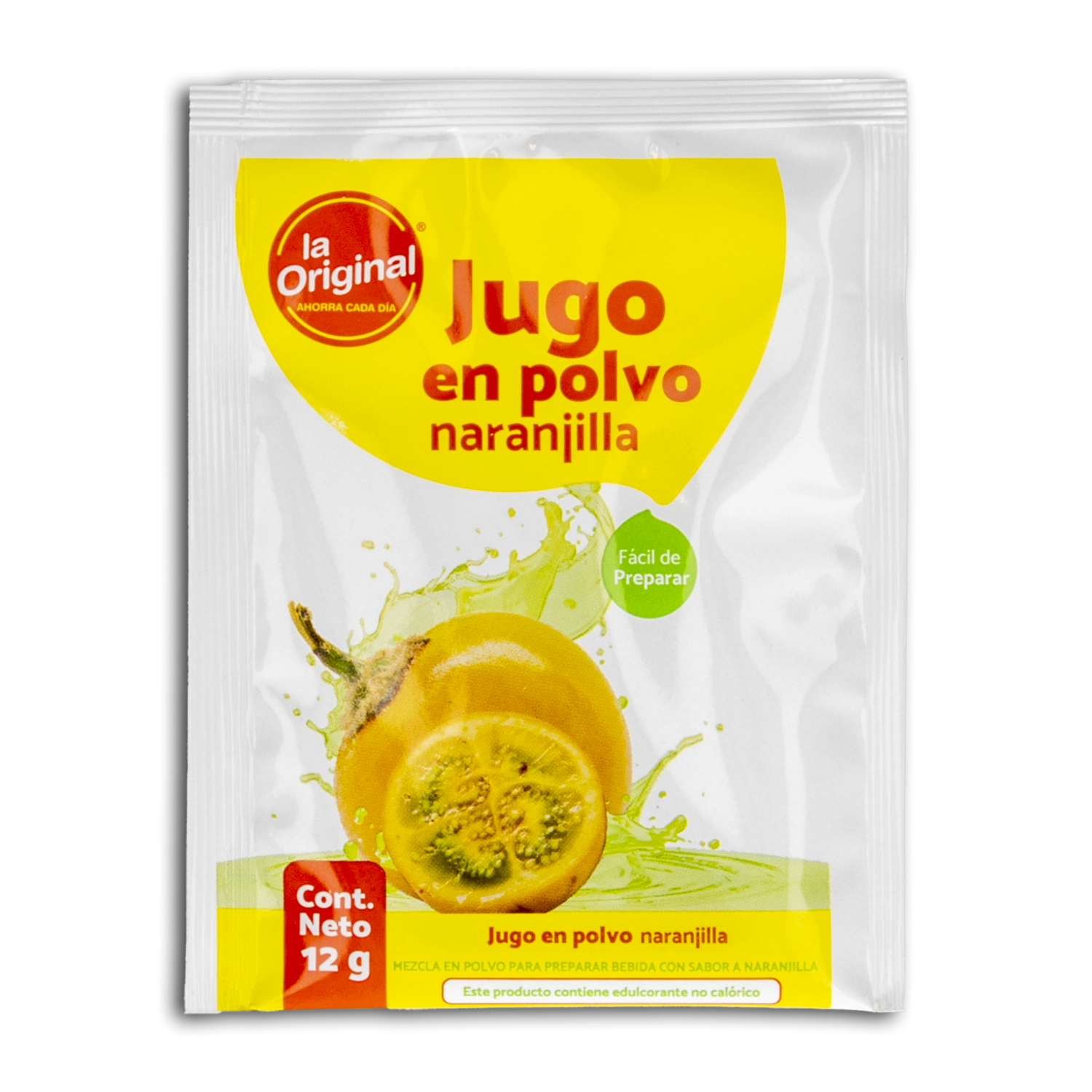 Jugo En Polvo Sabor A Naranjilla LA ORIGINAL 12 G