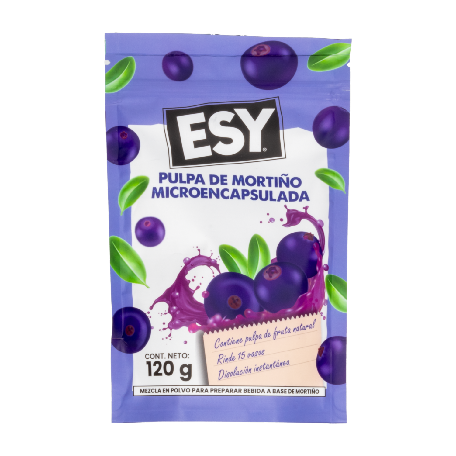 Pulpa De Mortiño Microencapsulado ESY 120 G