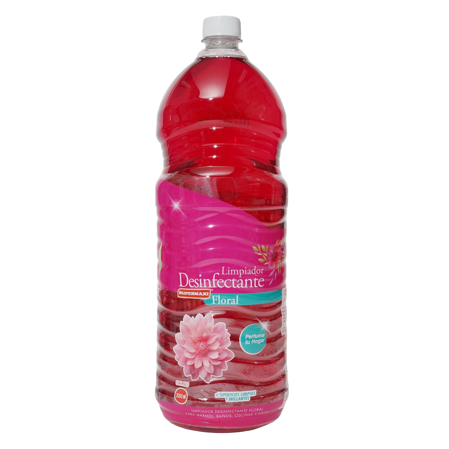 Limpiador Desinfectante Fragancia Floral SUPERMAXI 2 Litros