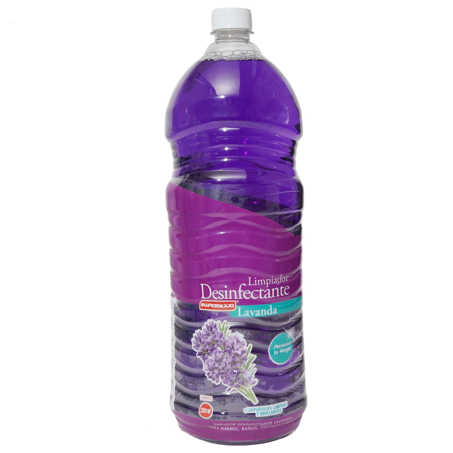 Limpiador Desinfectante Fragancia Lavanda SUPERMAXI 2 Litros