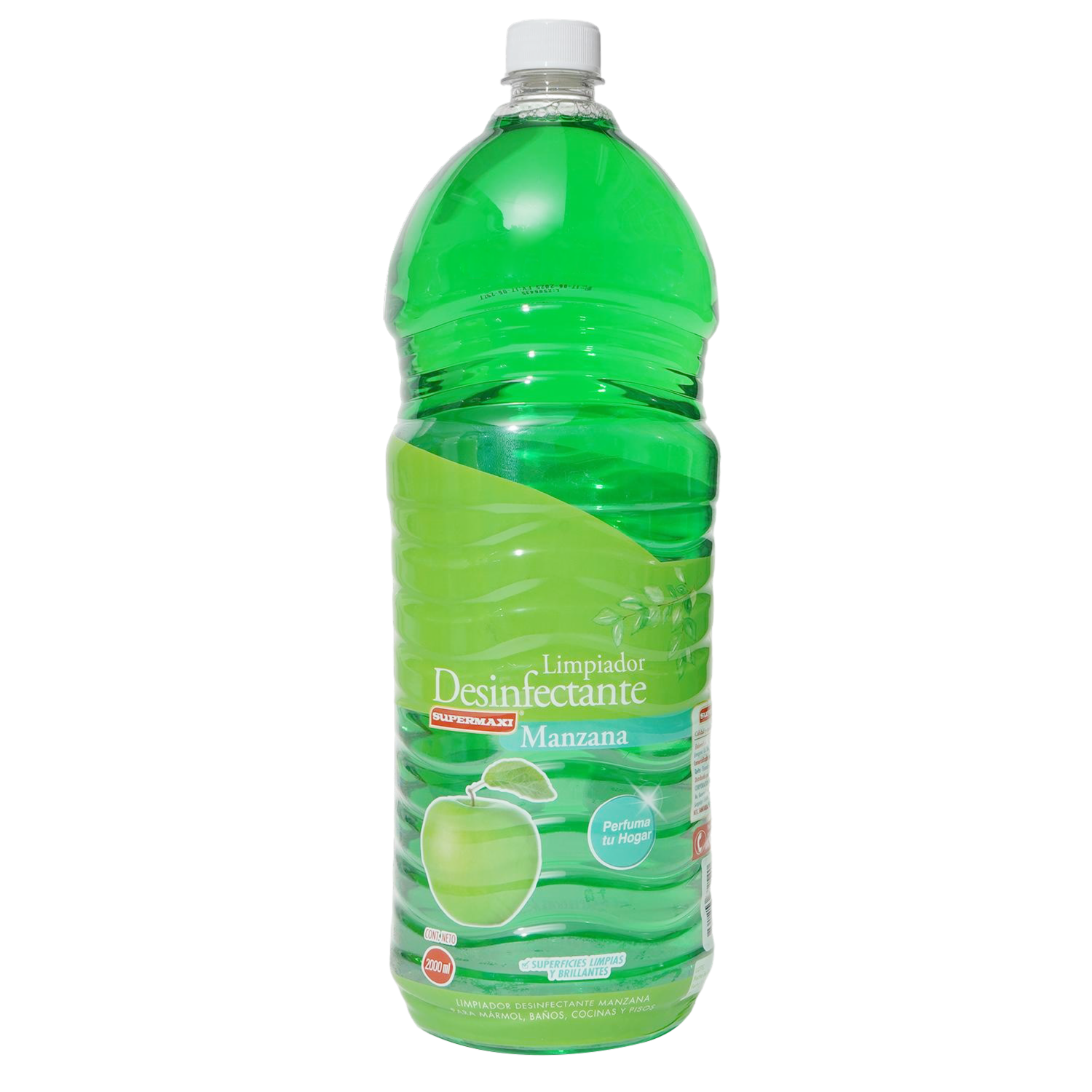 Limpiador Desinfectante Fragancia Manzana SUPERMAXI 2 Litros