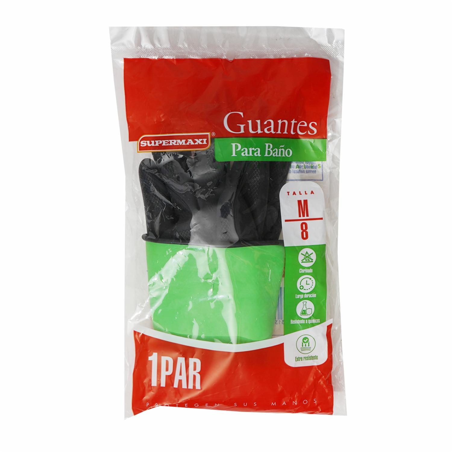 Guantes Para Baño Talla 8/M SUPERMAXI 1 Par