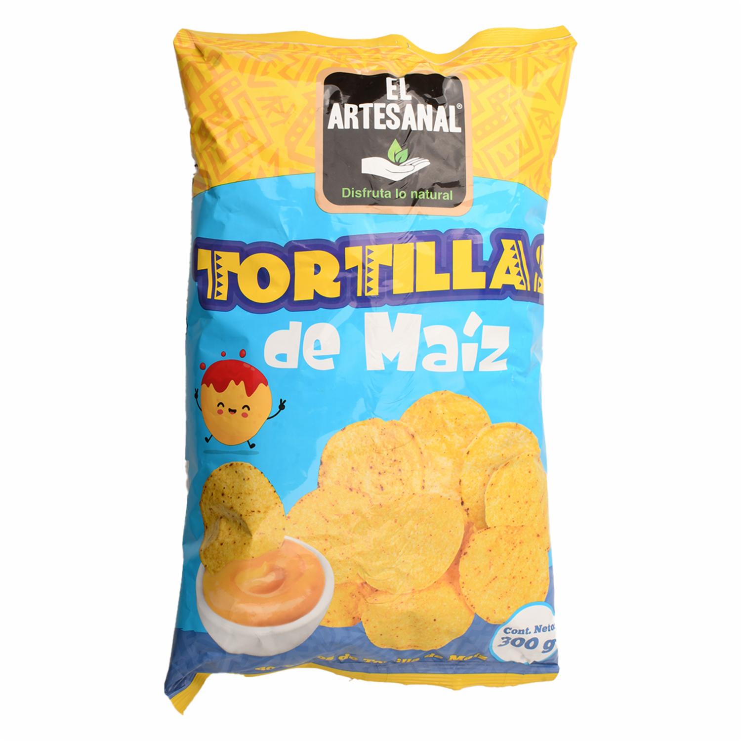 Bocaditos De Tortilla De Maíz Redondos EL ARTESANAL 300 G