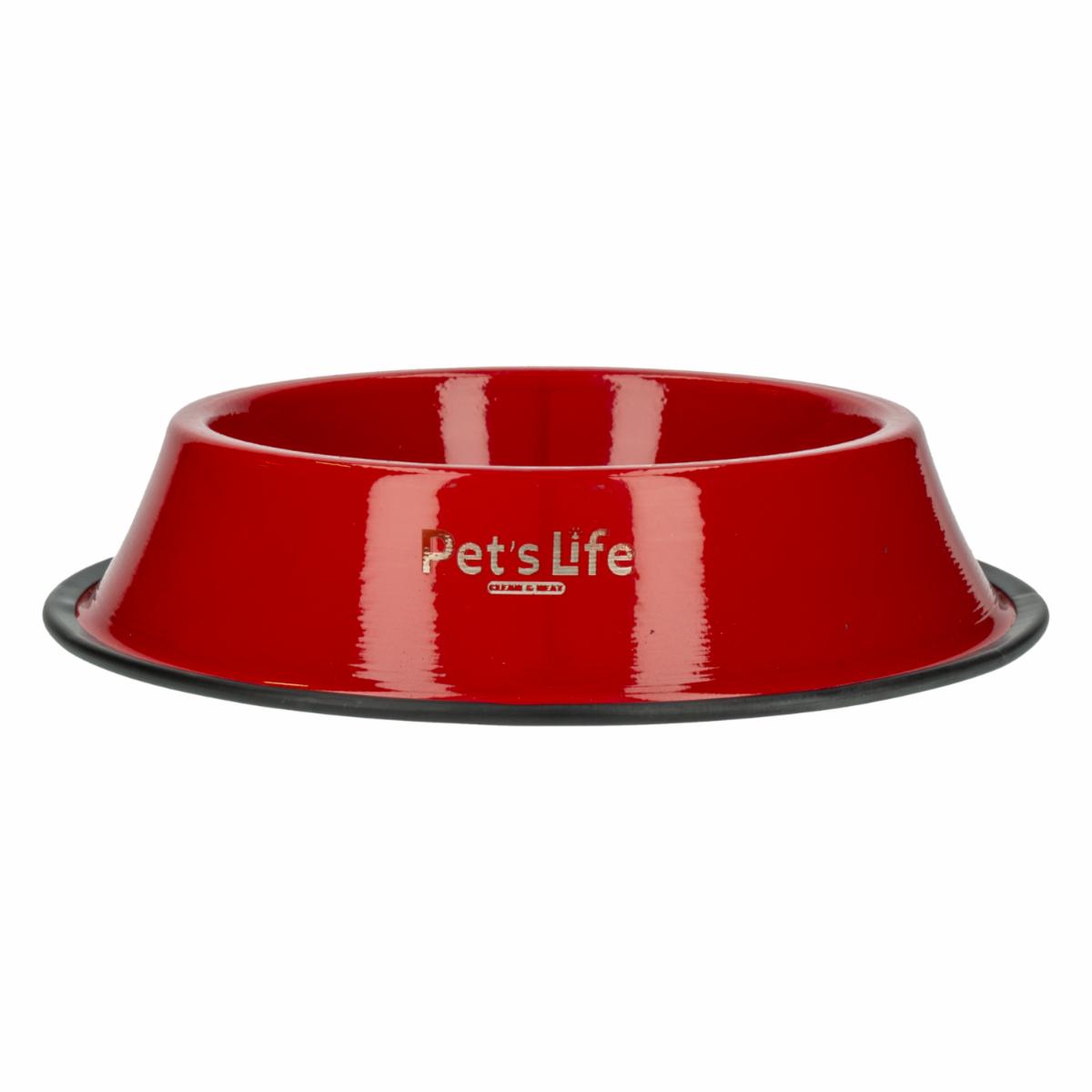 Plato Mascota Pintado Mediano PETS LIFE 18 Cm