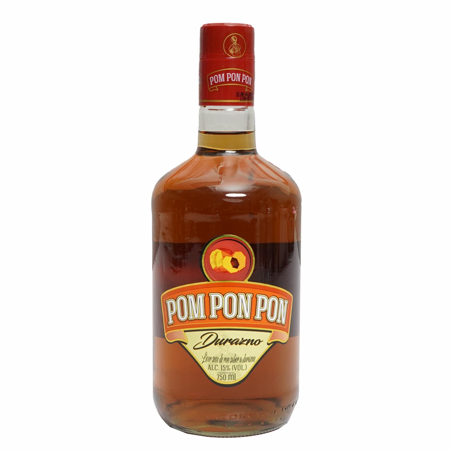 Ron Sabor A Durazno Rom Pon Pon 750 Ml