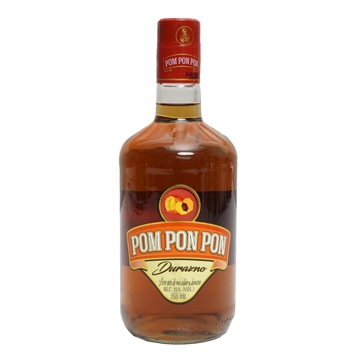 Ron Sabor A Durazno ROM PON PON 750 Ml