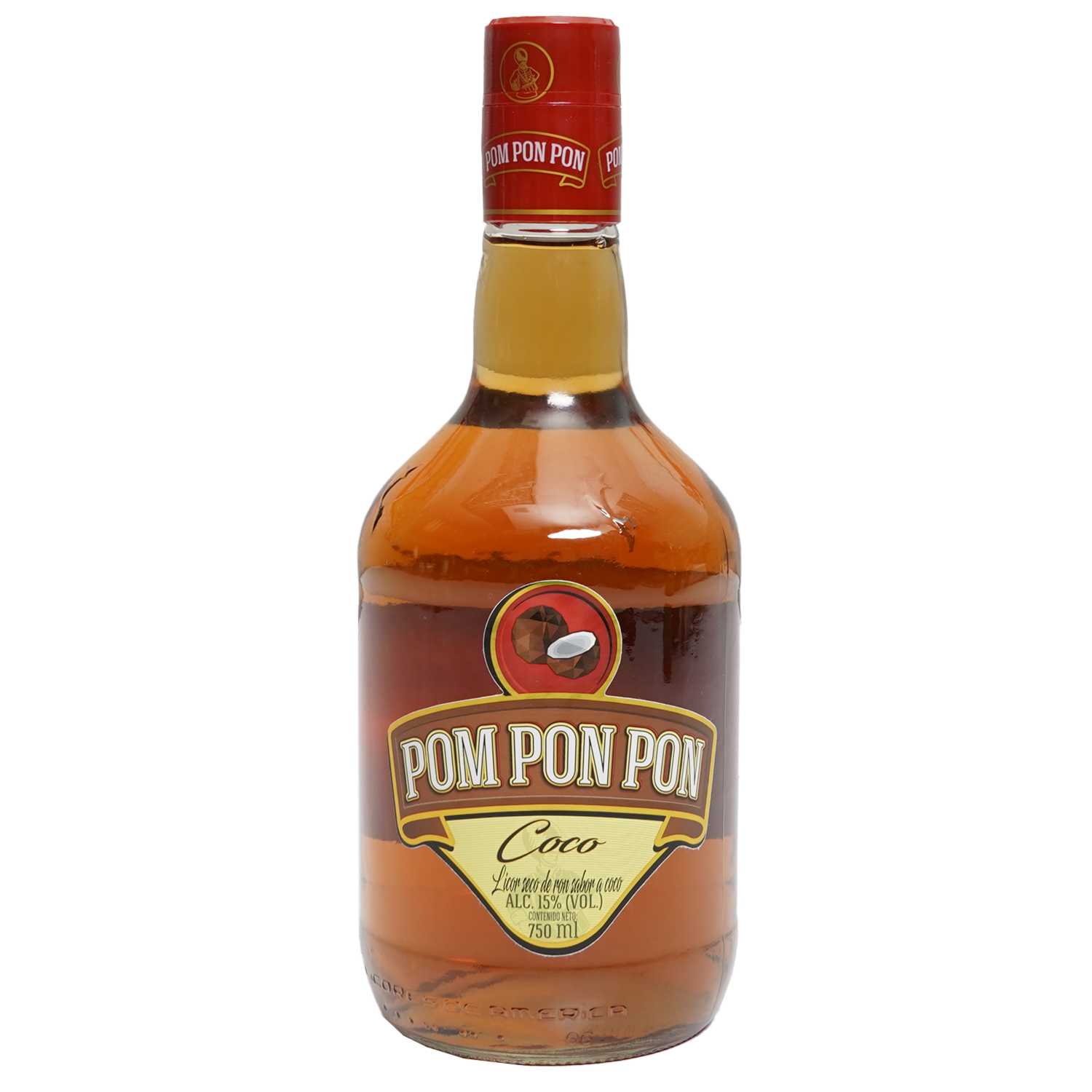 Licor Seco De Ron Sabor A Coco POM PON PON 750 Ml