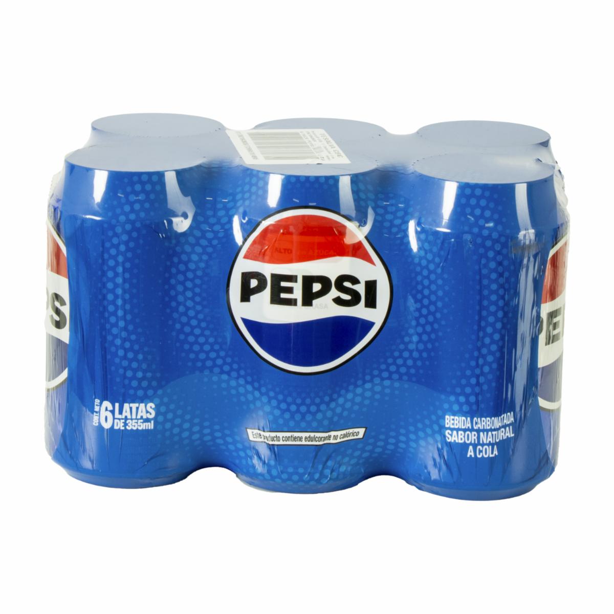 Bebida Gaseosa En Lata PEPSI 6×355 Ml