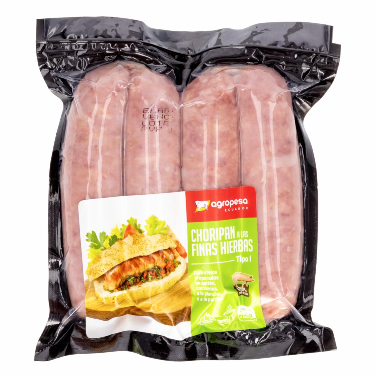 Chorizo Tipo I A Las Finas Hierbas AGROPESA 4 Uds 360 G