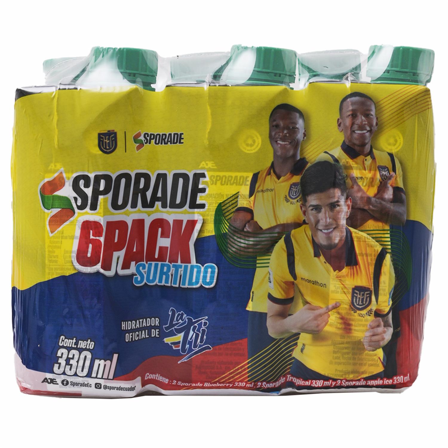 Bebida Hidratante Pack Surtido SPORADE 6 X 330 Ml