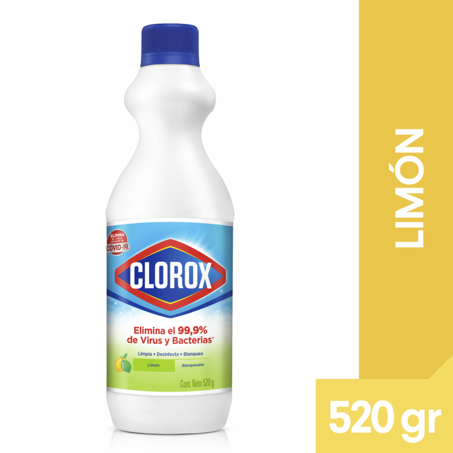 Cloro Líquido Limón Botella CLOROX 520 G
