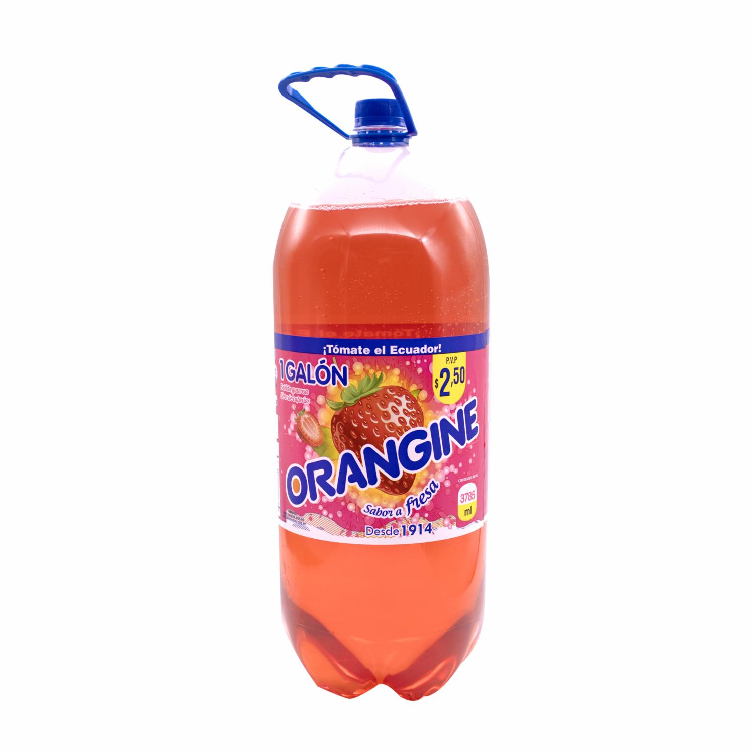Bebida Gaseosa Sabor A Fresa ORANGINE 3785 Ml