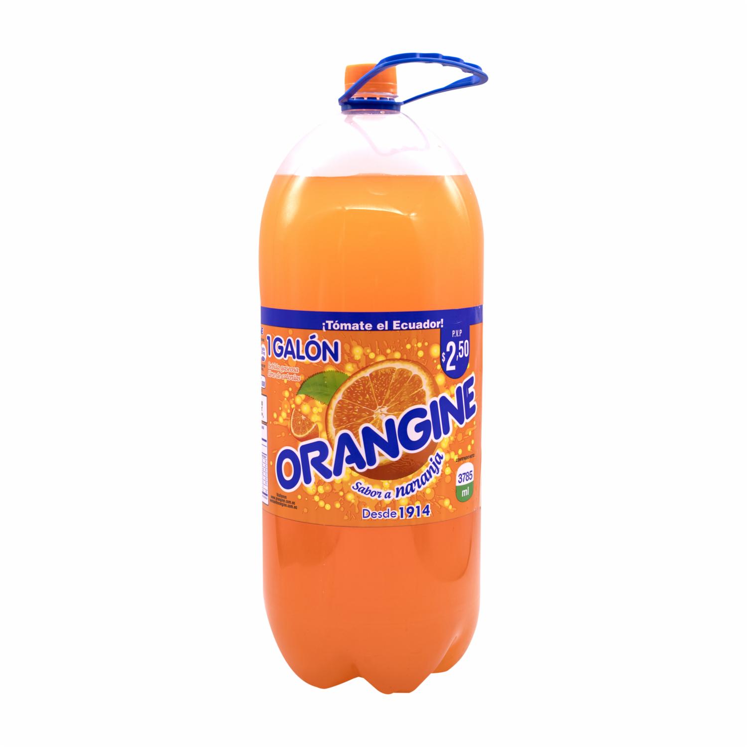 Bebida Gaseosa Sabor Naranja ORANGINE 3785 Ml