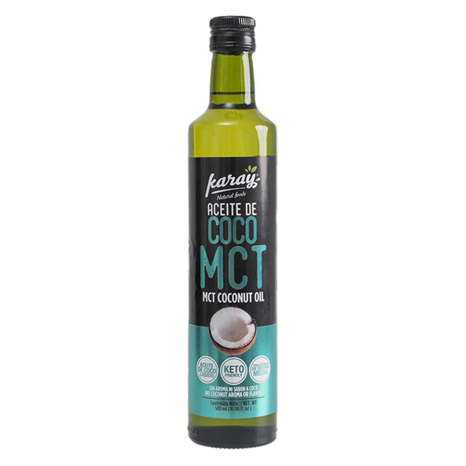 Aceite De Coco Sin Aroma Ni Sabor KARAY 500 Ml